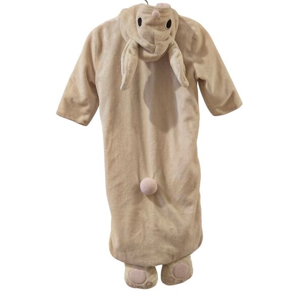 Gymboree 2005 Soft Velour Bunny Bunting Sleep Sack 6 to 12 Months Cream - Picture 4 of 8